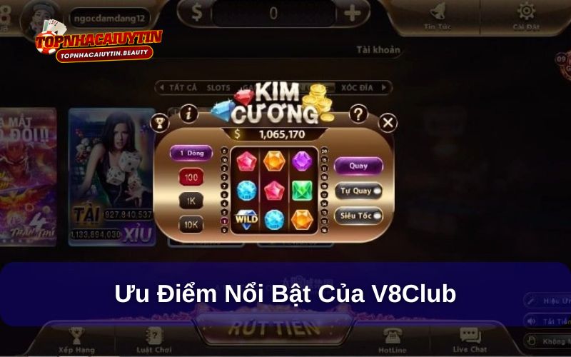 V8Club mang đến vô vàn ưu điểm hấp dẫn V8Club mang đến vô vàn ưu điểm hấp dẫn